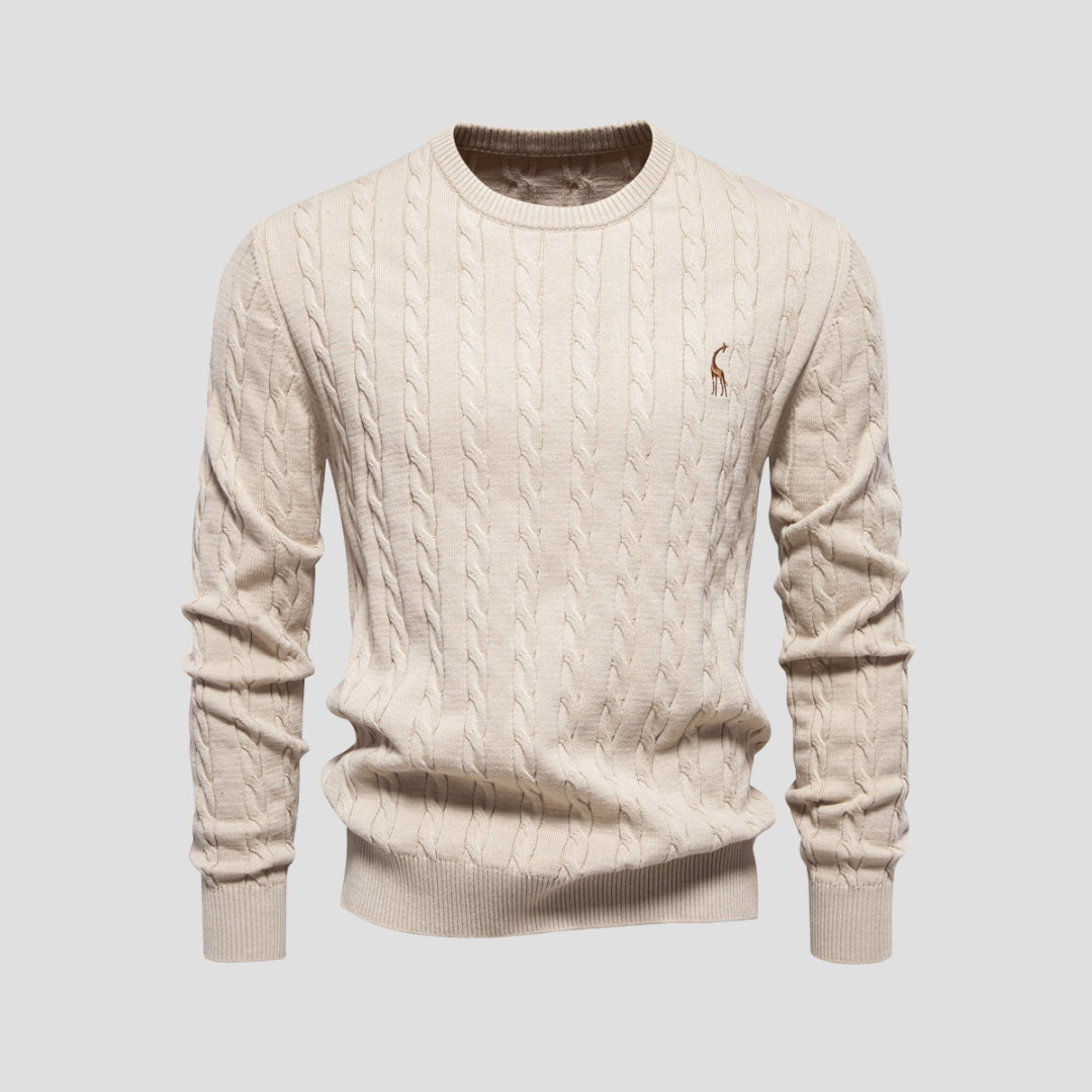 Pull en maille torsadée Heritage pour homme