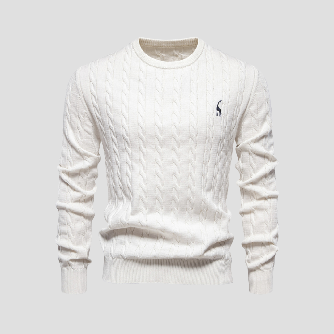 Pull en maille torsadée Heritage pour homme