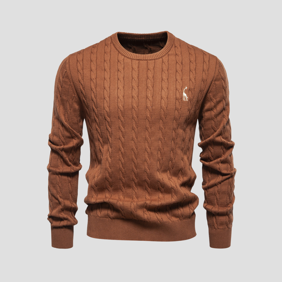 Pull en maille torsadée Heritage pour homme