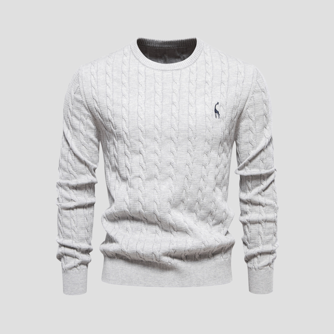 Pull en maille torsadée Heritage pour homme