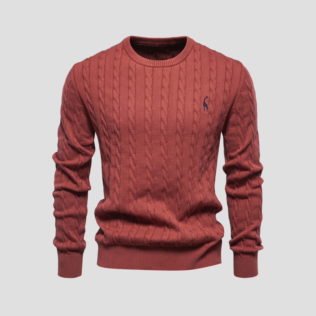 Pull en maille torsadée Heritage pour homme