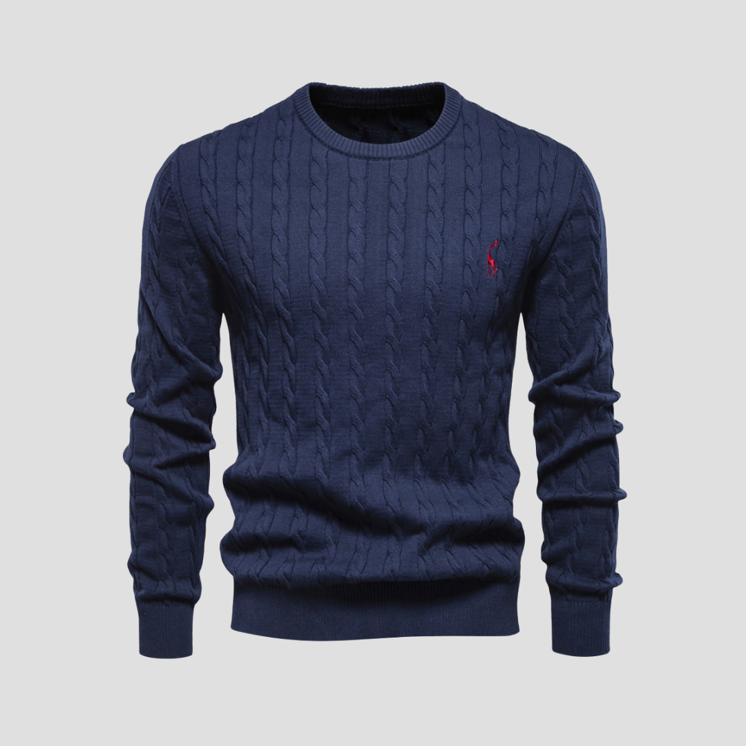 Pull en maille torsadée Heritage pour homme
