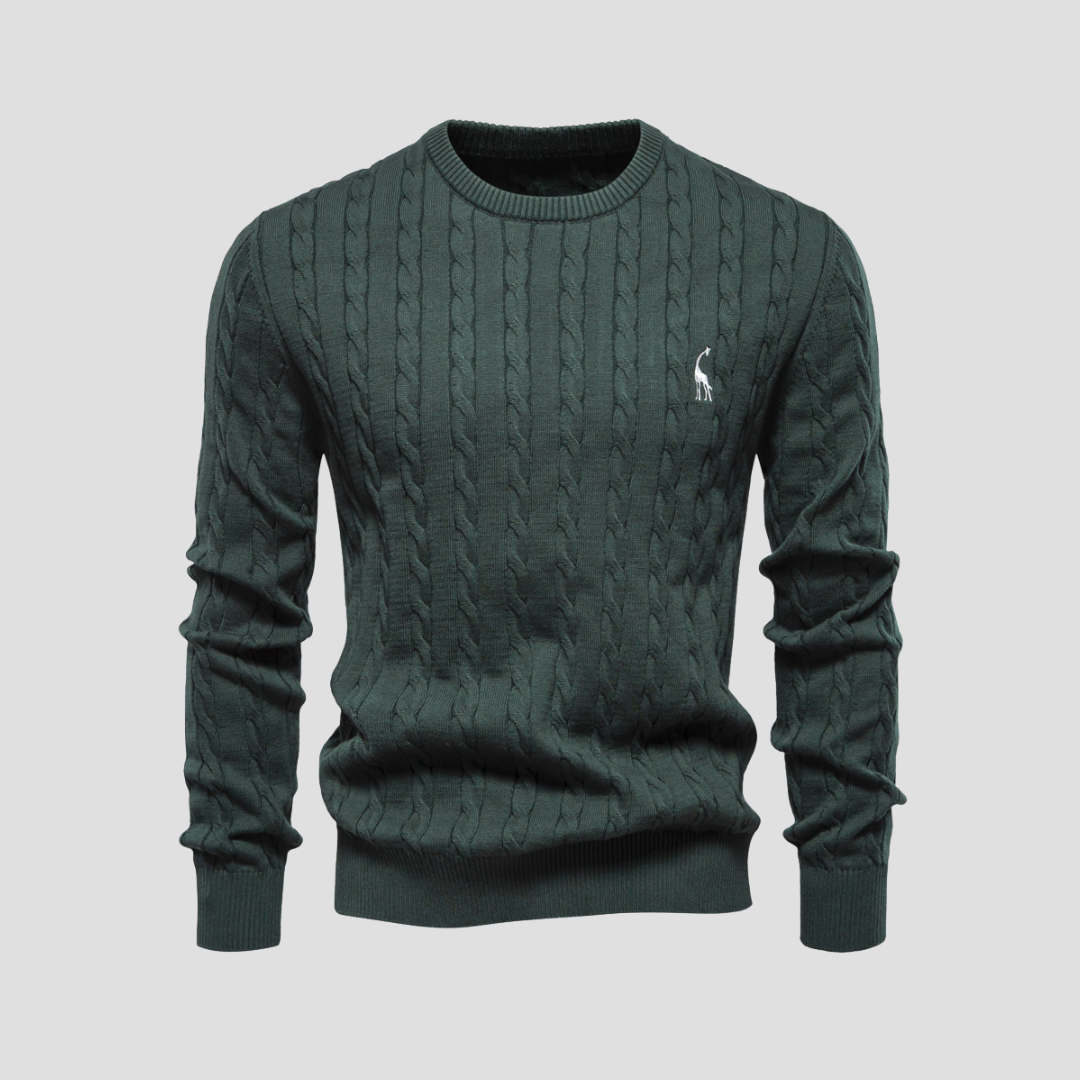 Pull en maille torsadée Heritage pour homme