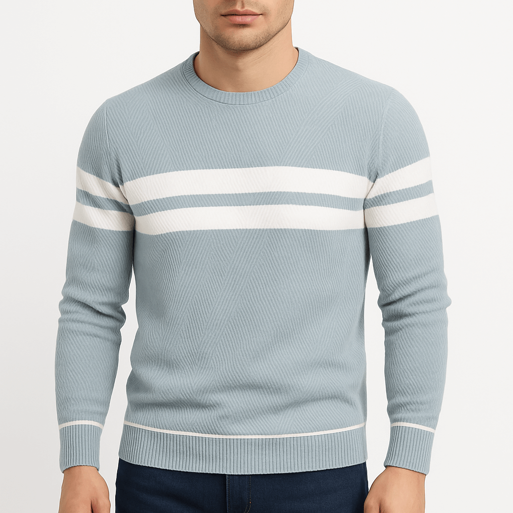 Pull patchwork pour homme