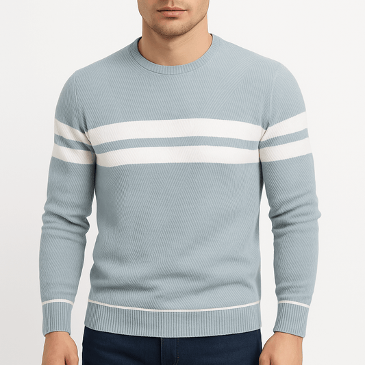 Pull patchwork pour homme
