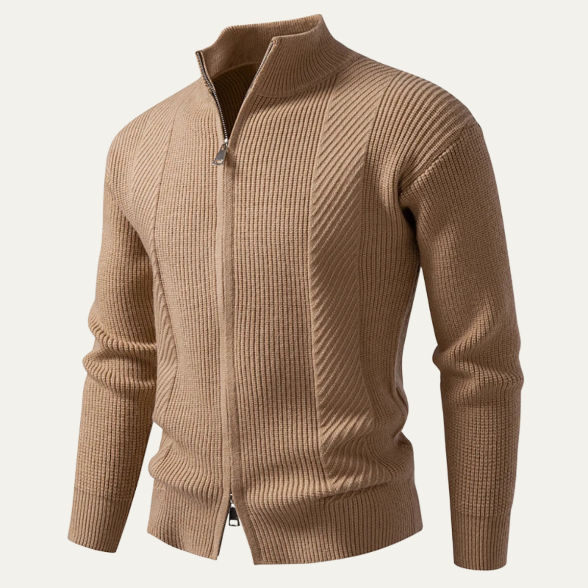 Pull polo en maille pour homme, style décontracté chic
