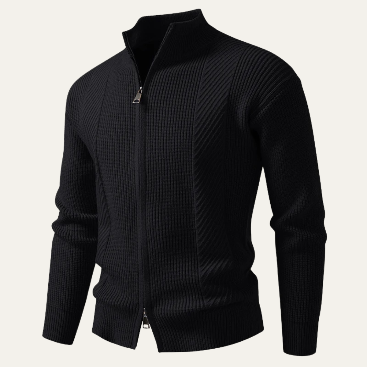Pull polo en maille pour homme, style décontracté chic
