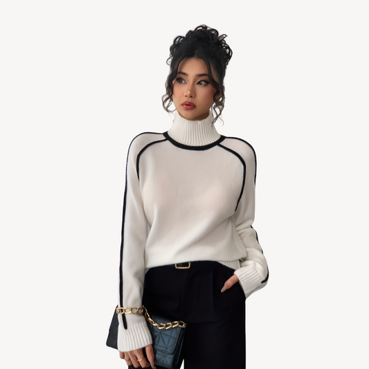 Pull rayé vintage pour femme