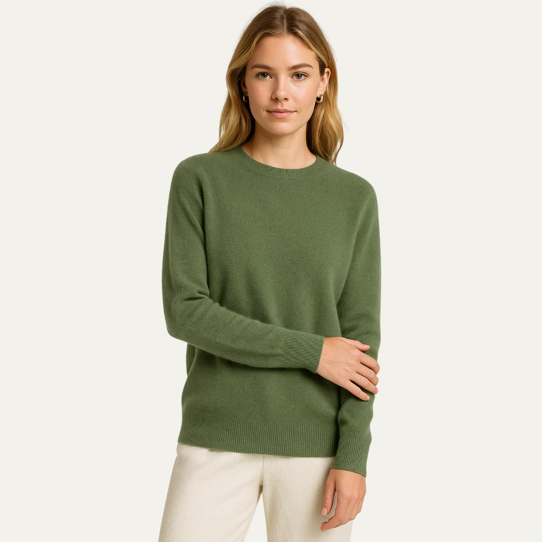 Pull rond classique pour femme