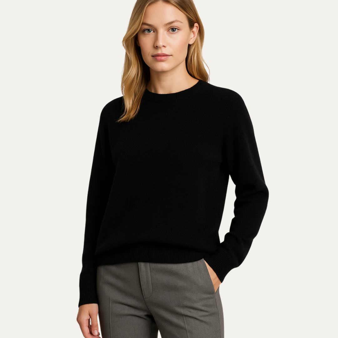 Pull rond classique pour femme