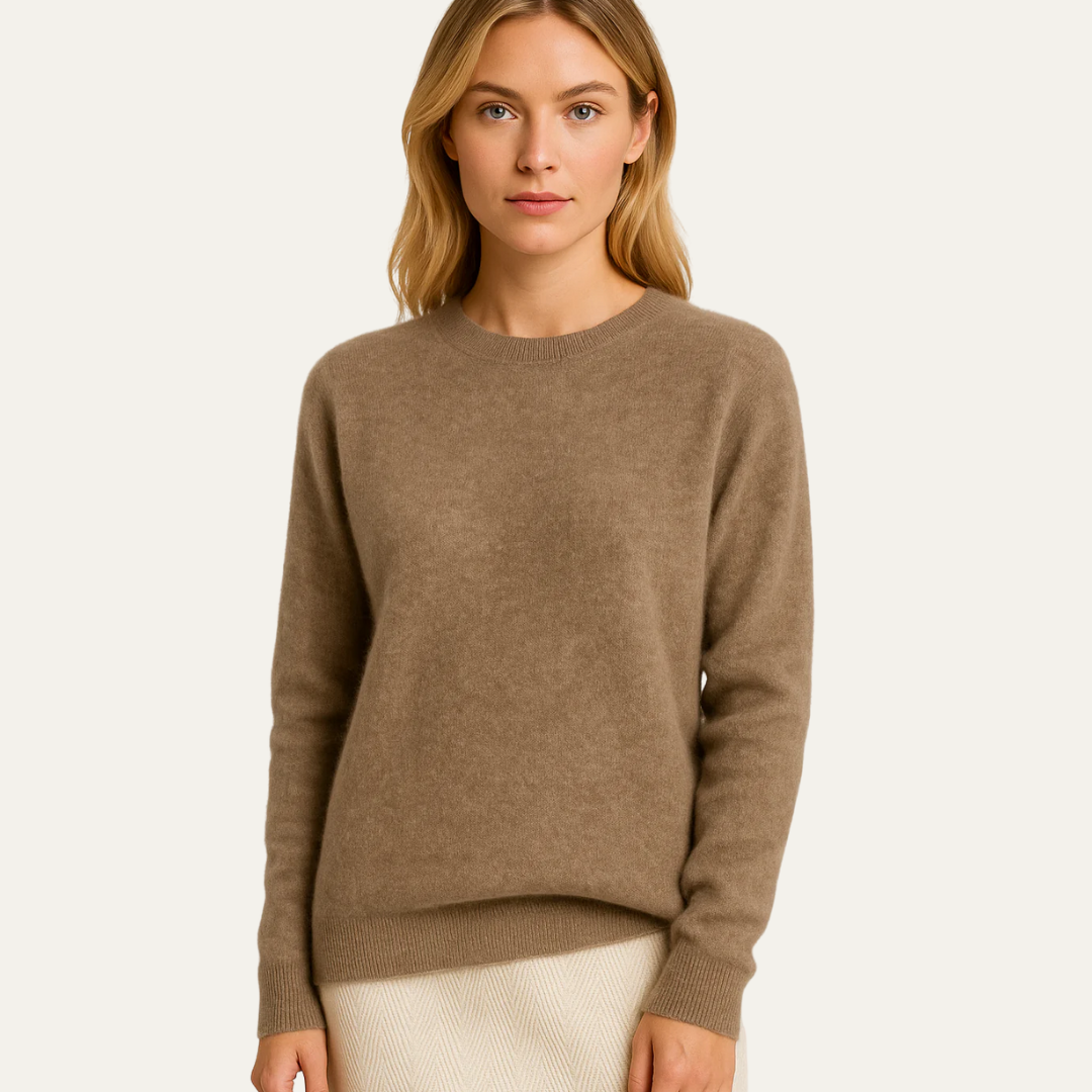 Pull rond classique pour femme