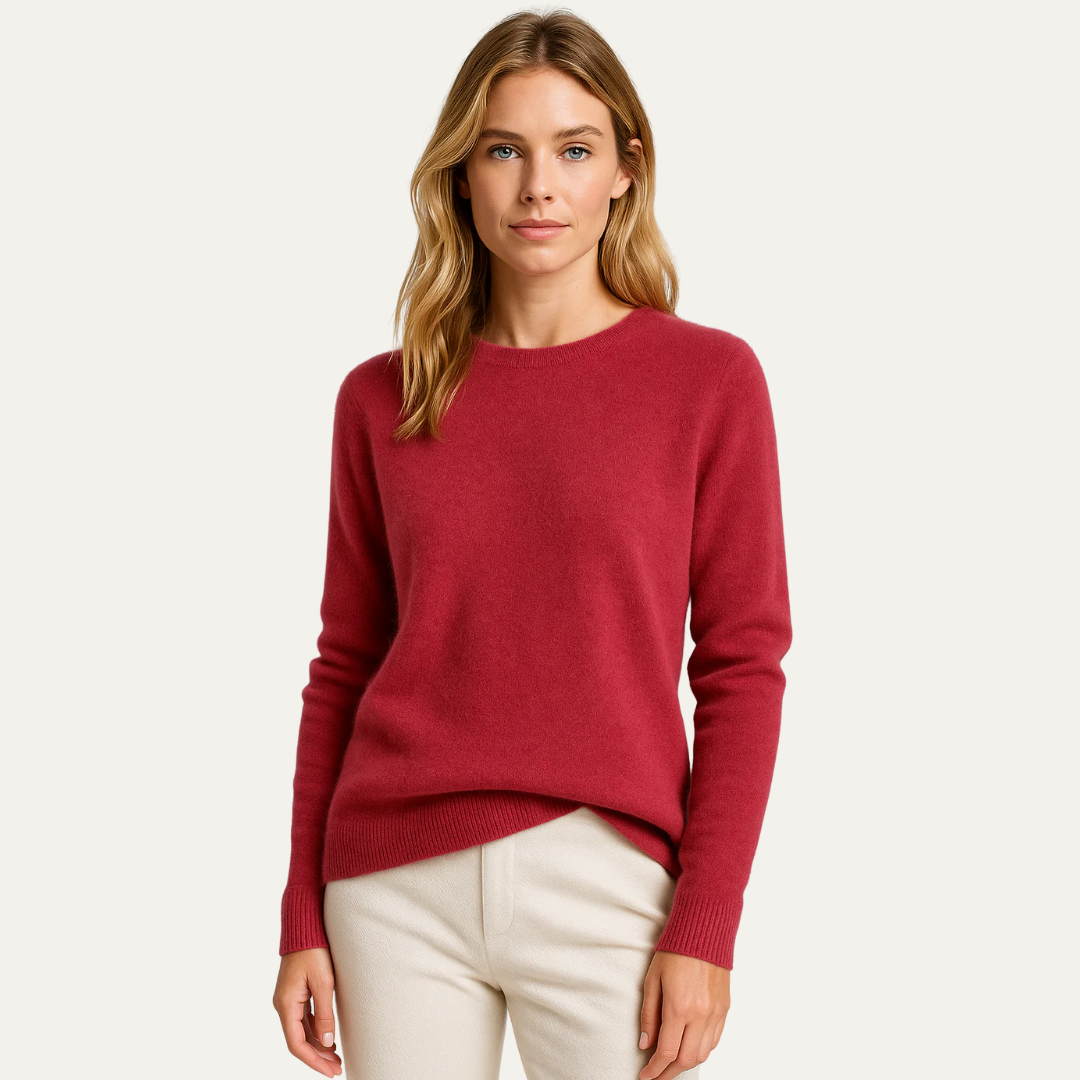 Pull rond classique pour femme