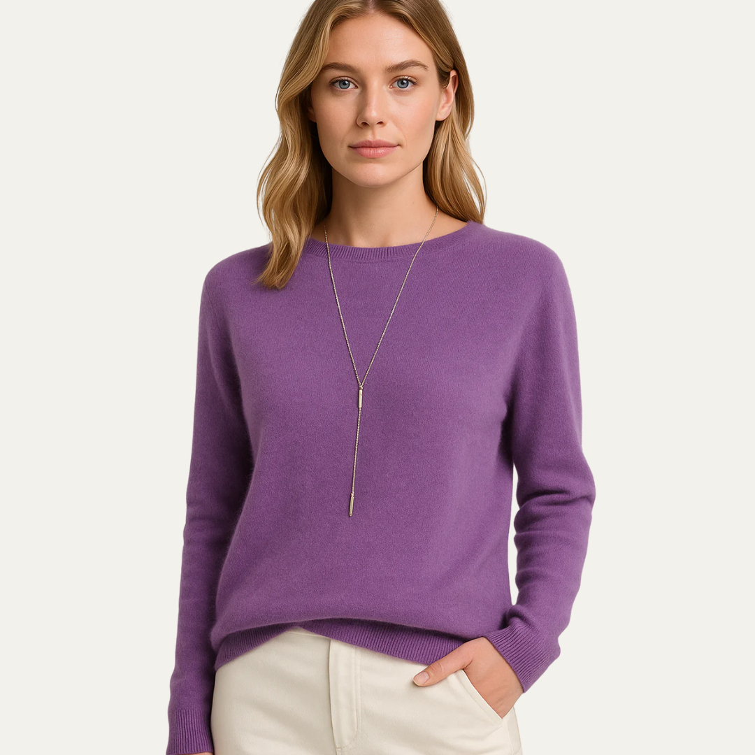 Pull rond classique pour femme