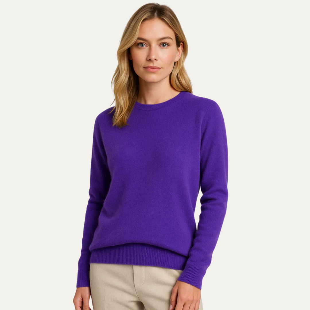 Pull rond classique pour femme