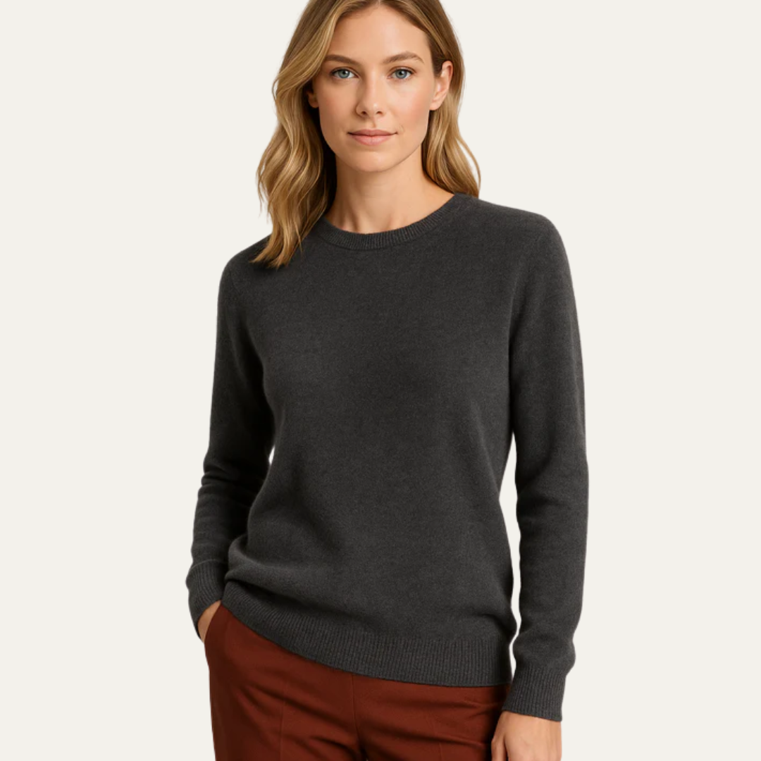 Pull rond classique pour femme