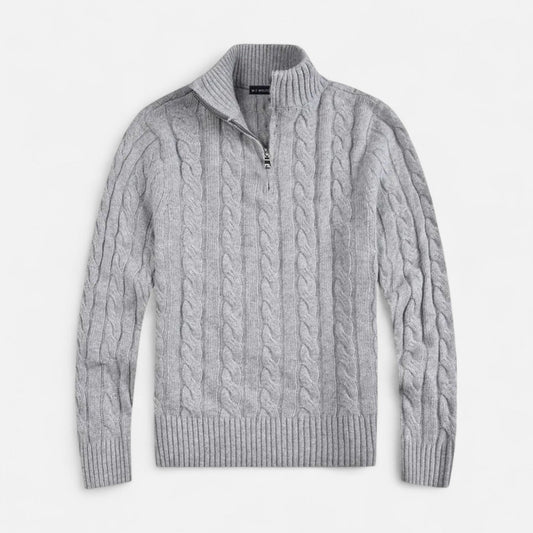 Pull texturé ouvert sur le devant pour homme