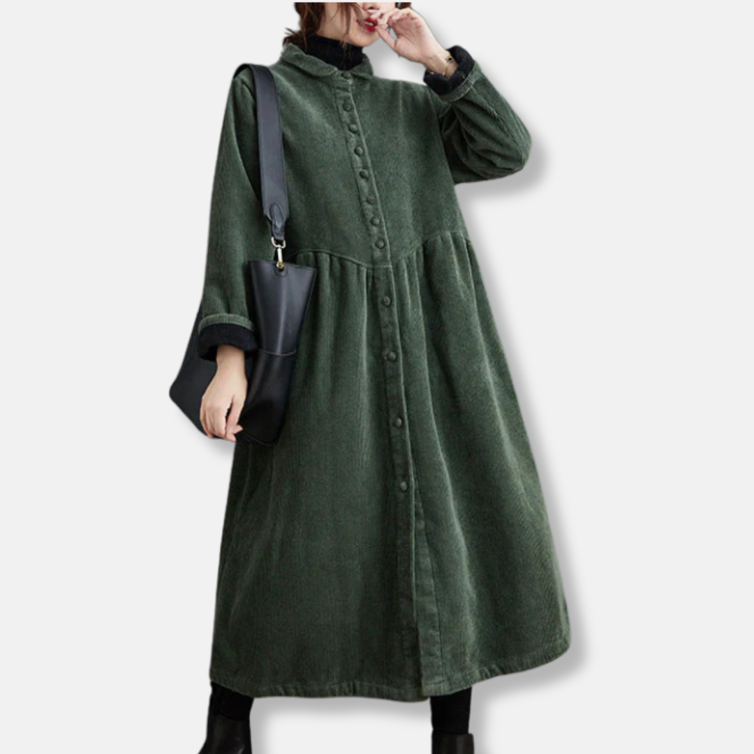 Robe-chemise maxi texturée pour femme