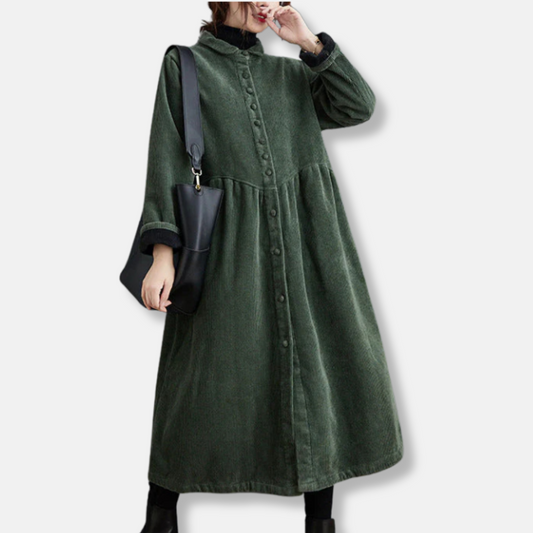 Robe-chemise maxi texturée pour femme