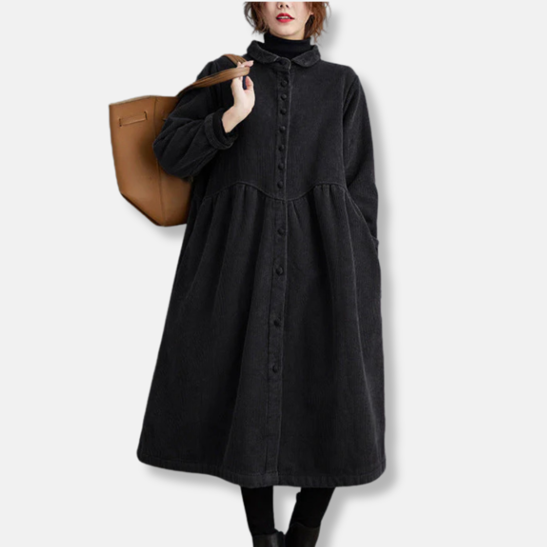 Robe-chemise maxi texturée pour femme