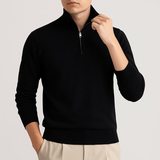 Sweat-shirt à col roulé oversize pour homme