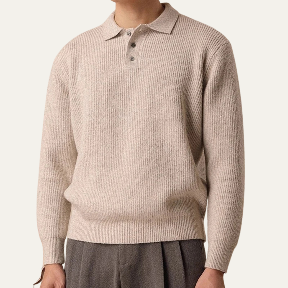 Sweat-shirt à col zippé doublé sherpa pour homme
