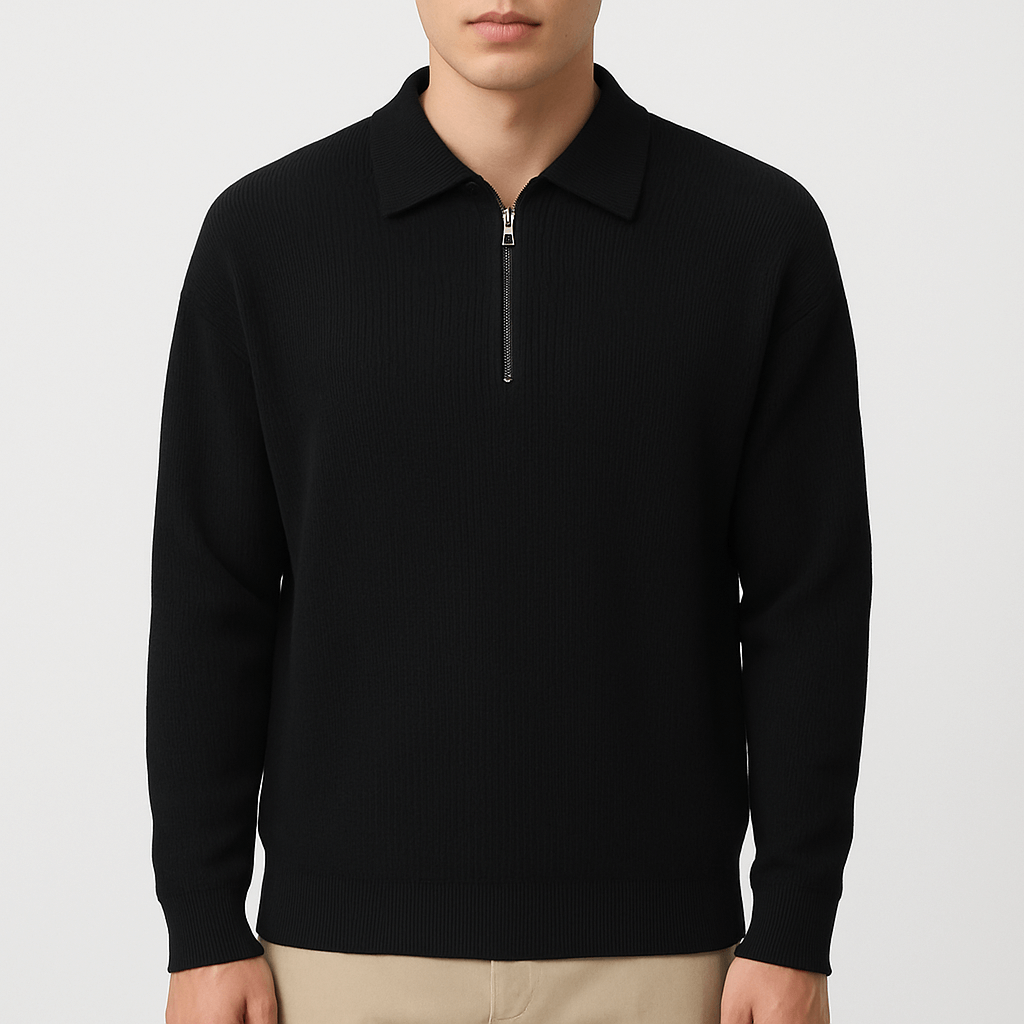 Sweat-shirt à demi-zip pour homme