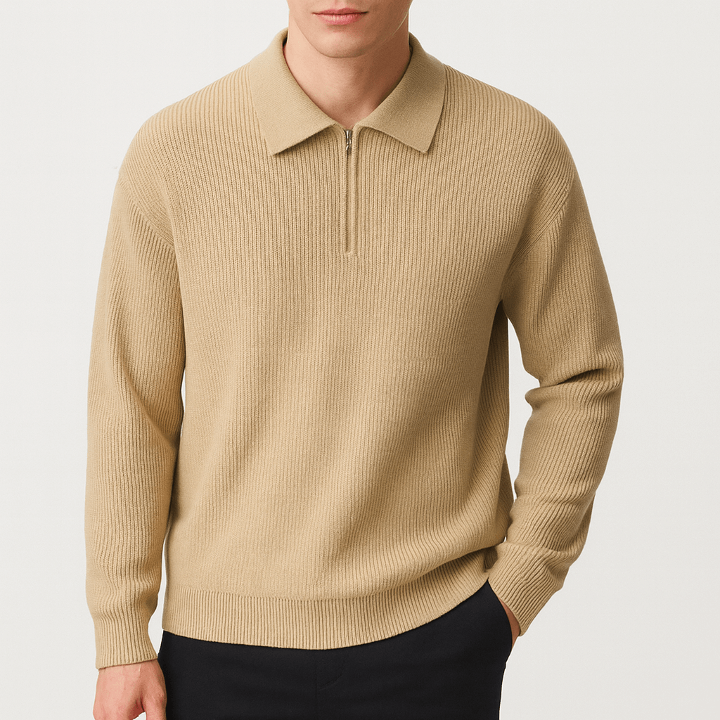 Sweat-shirt à demi-zip pour homme