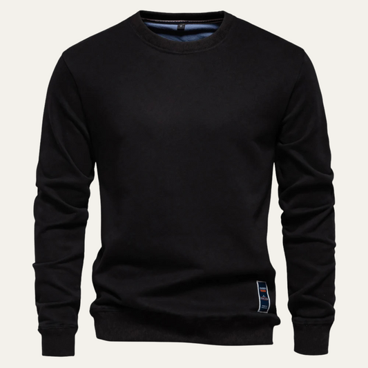 Sweat-shirt classique à col rond pour homme