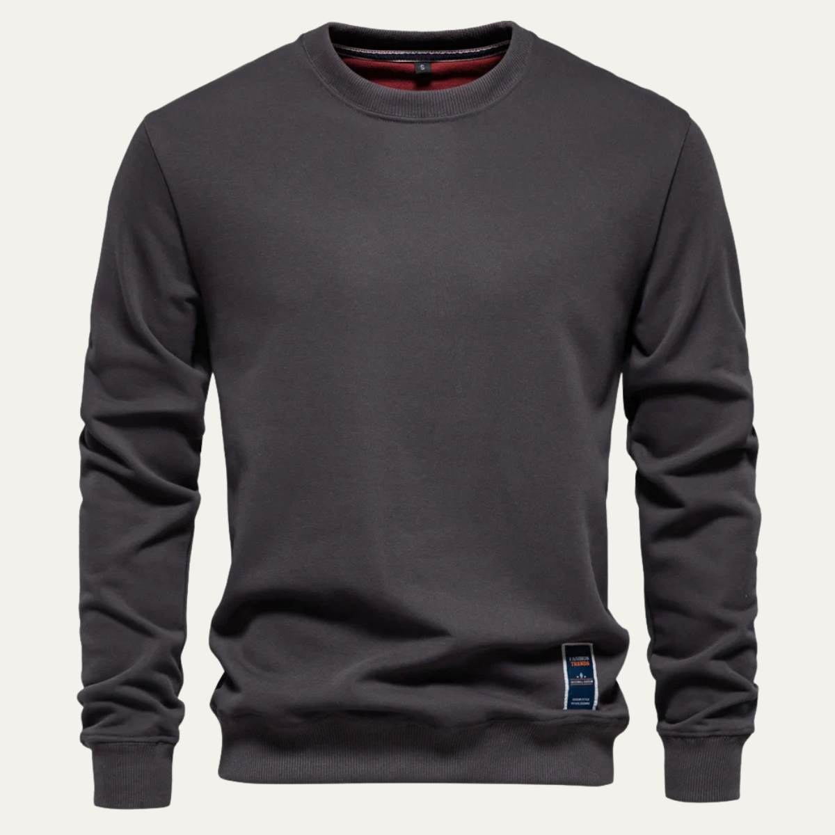 Sweat-shirt classique à col rond pour homme