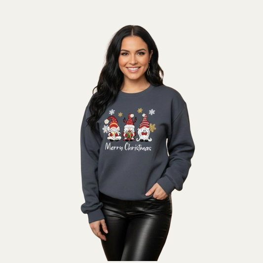 Sweat-shirt de Noël pour homme avec un gnome