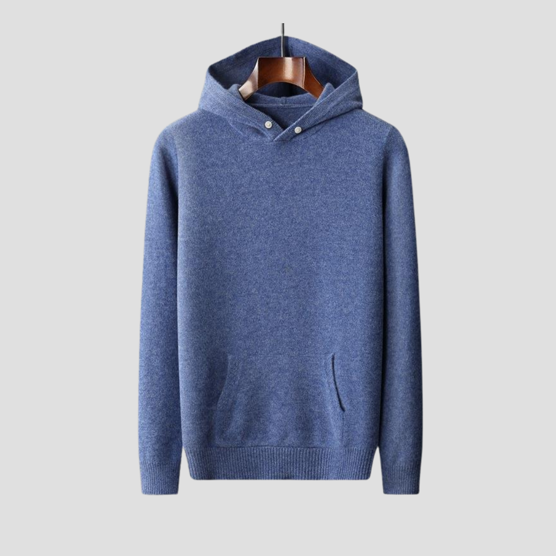 Sweat à capuche en maille pour femme avec détails de boutons