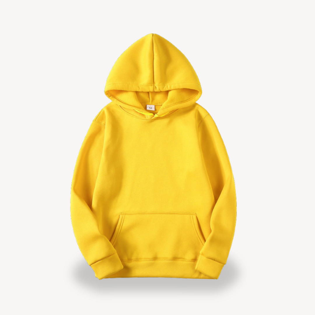 Sweat à capuche uni décontracté pour femme