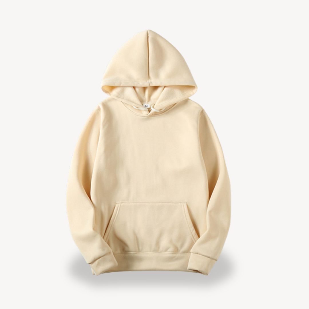 Sweat à capuche uni décontracté pour femme