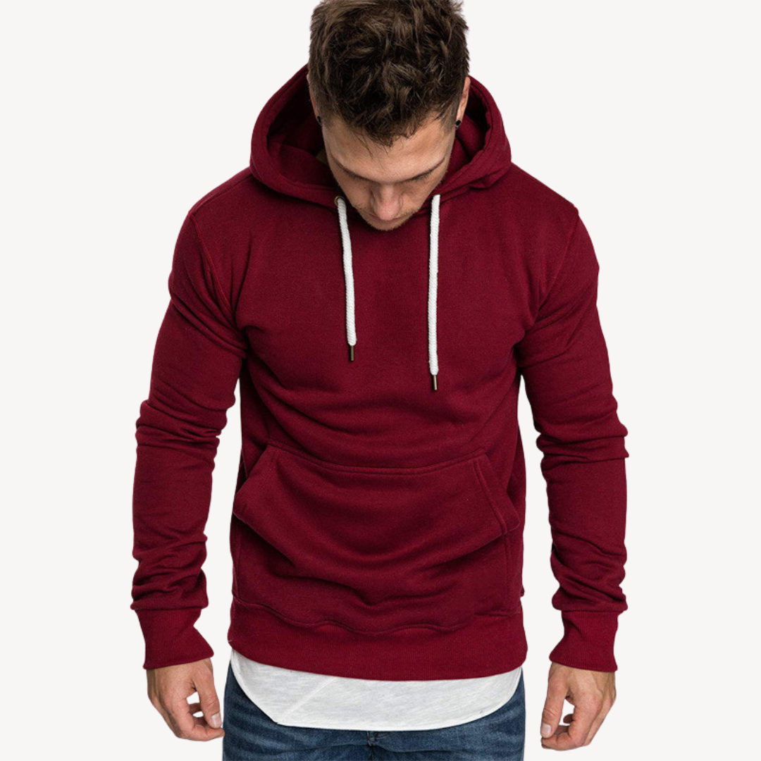 Sweat à capuche uni décontracté pour femme