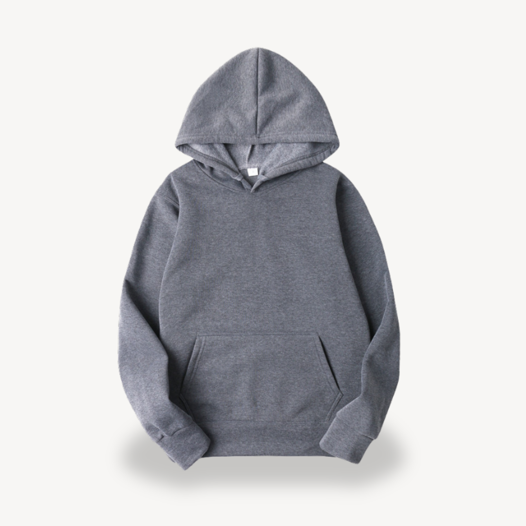 Sweat à capuche uni décontracté pour femme
