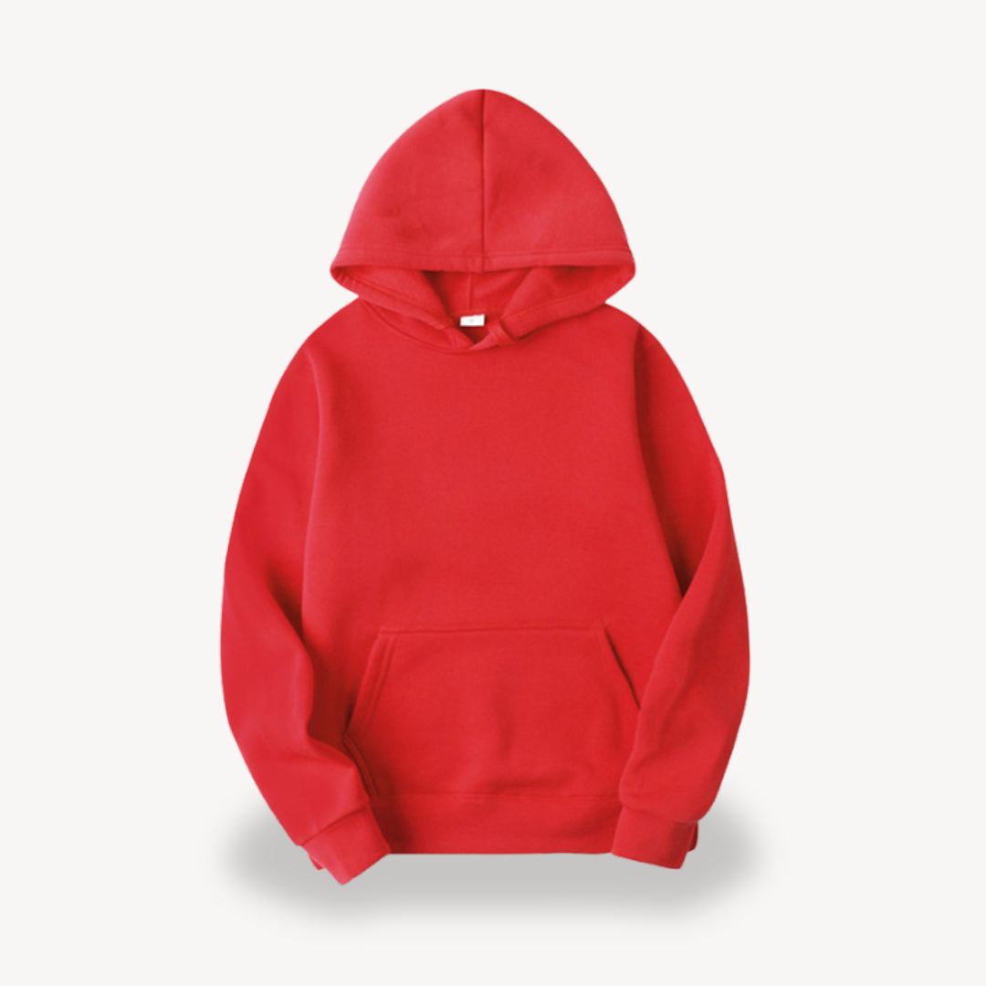 Sweat à capuche uni décontracté pour femme