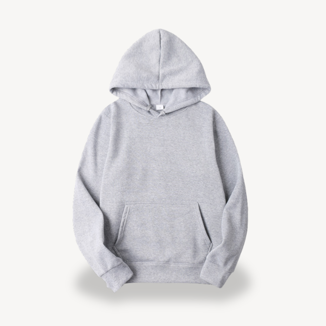 Sweat à capuche uni décontracté pour femme