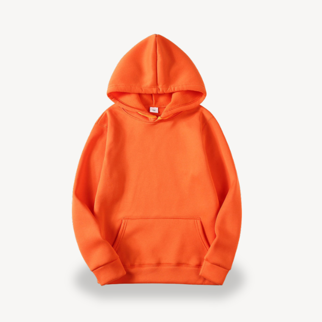 Sweat à capuche uni décontracté pour femme