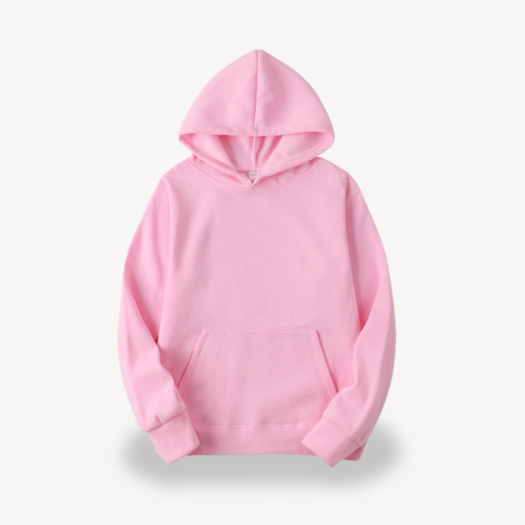 Sweat à capuche uni décontracté pour femme