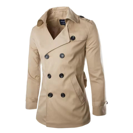 Trench-coat croisé pour homme