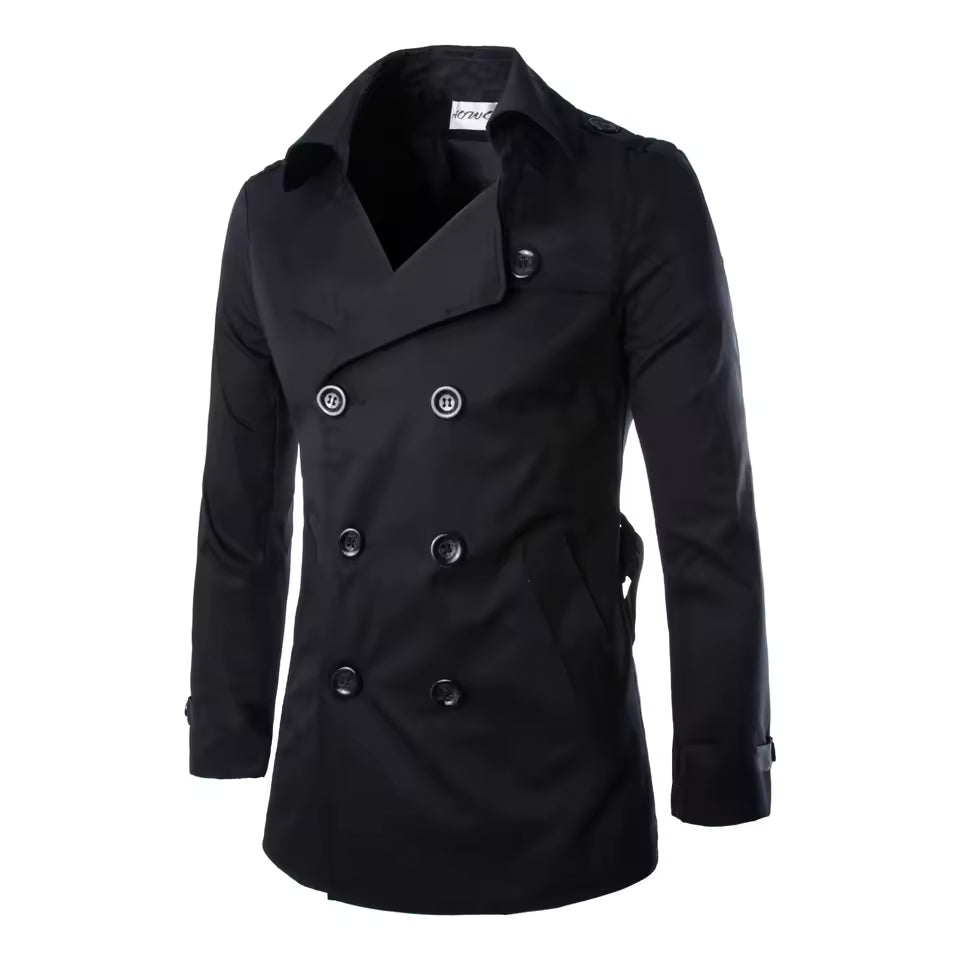 Trench-coat croisé pour homme