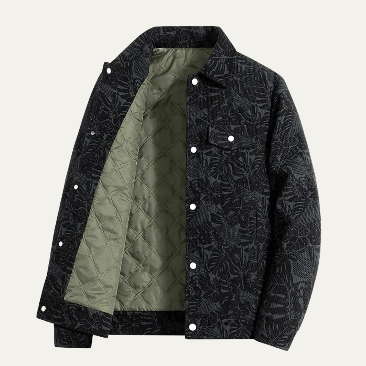 Veste-chemise en velours côtelé pour homme