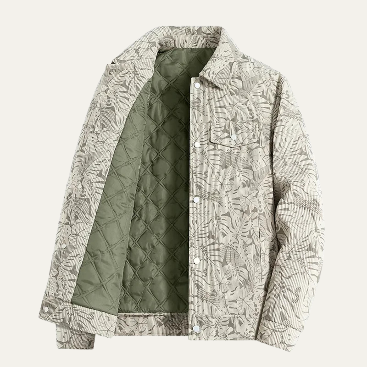 Veste-chemise en velours côtelé pour homme