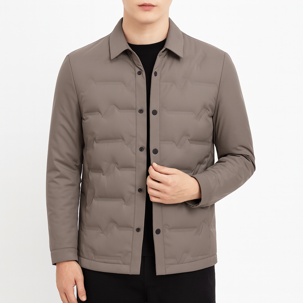Veste-chemise matelassée pour homme