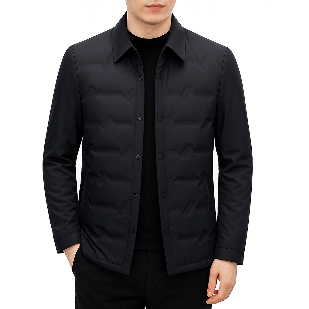 Veste-chemise matelassée pour homme