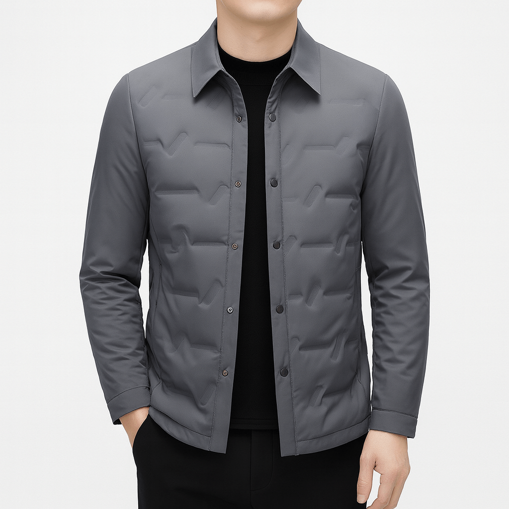 Veste-chemise matelassée pour homme