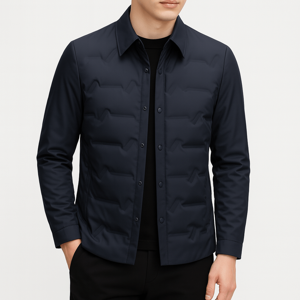 Veste-chemise matelassée pour homme
