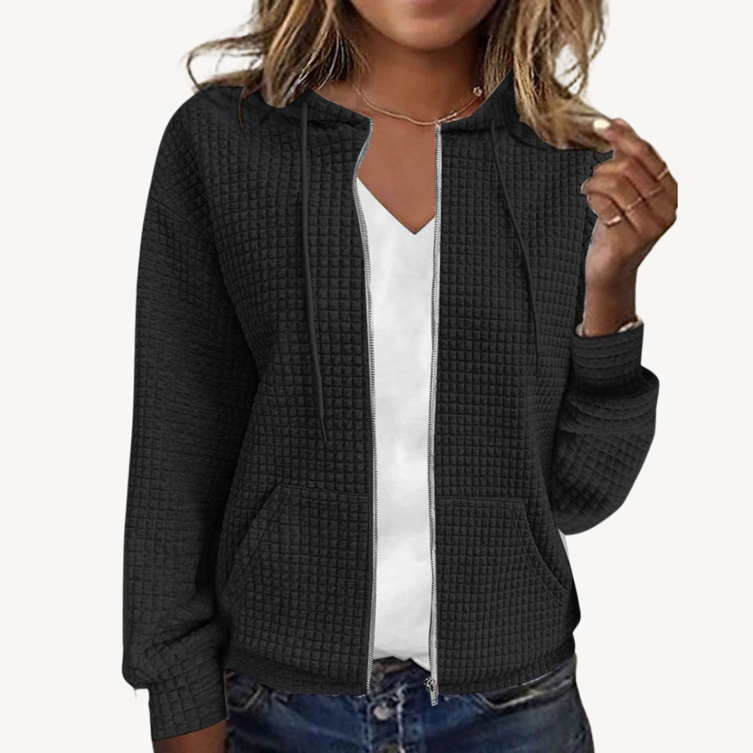 Veste à capuche décontractée pour femme