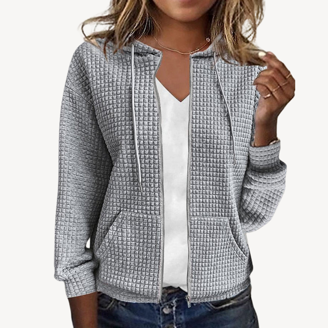 Veste à capuche décontractée pour femme