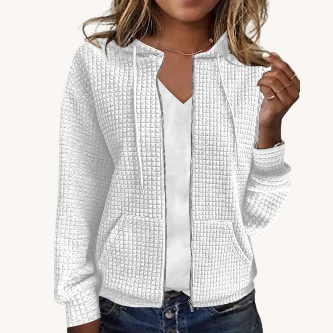 Veste à capuche décontractée pour femme